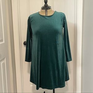 Emerald Velvet Dress